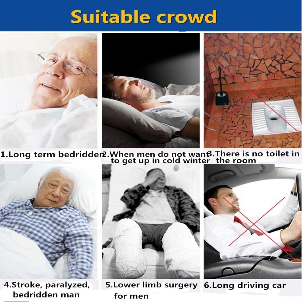 Men’s Portable Urinal with Long Tube – Perfect for Travel and Bedside