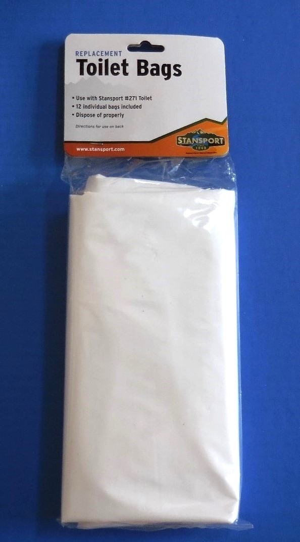 PP77-2 Lot of 24 Toilet Bag / Liners for Portable Toilets Stansport