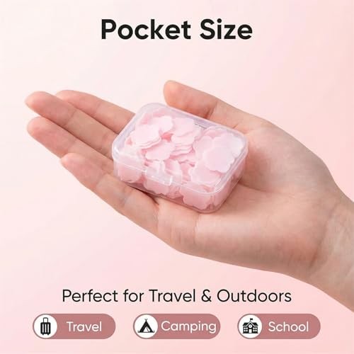 4 Different Scented Mini Fresh Portable Disposable Petal Hand Wash Sheets,