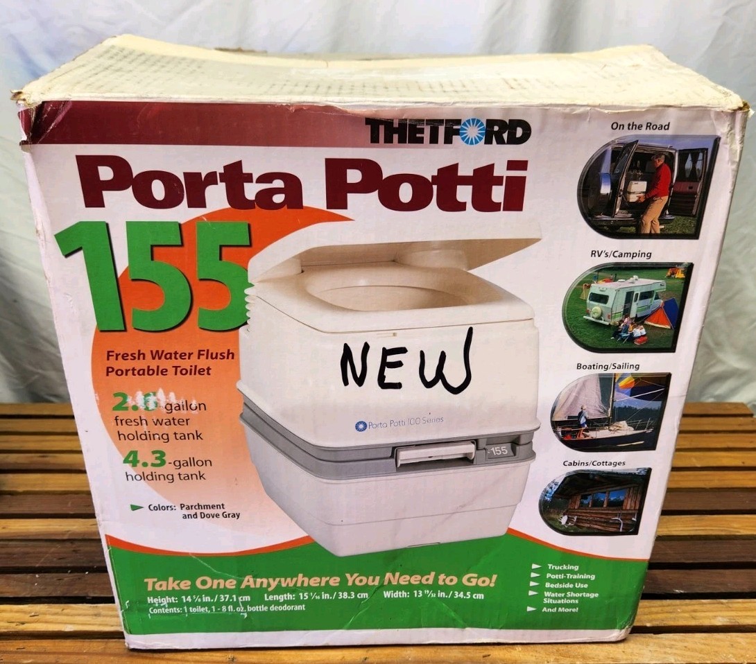 Thetford Porta Potti 155 2.0-gallon Fresh Water Hold Tank. New Open In Box
