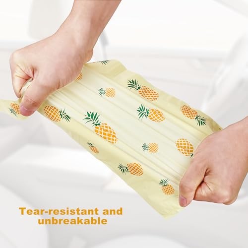 Car Trash Bag Hanging Disposable Car Garbage Bag Pack of 200 Yellow – Pineapple
