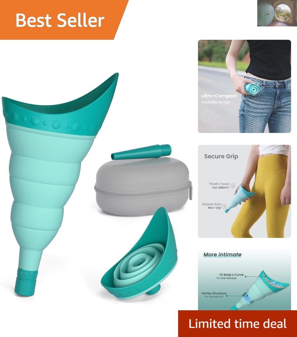 Compact & Leak-proof Female Urination Device with Waterproof Case for Travel