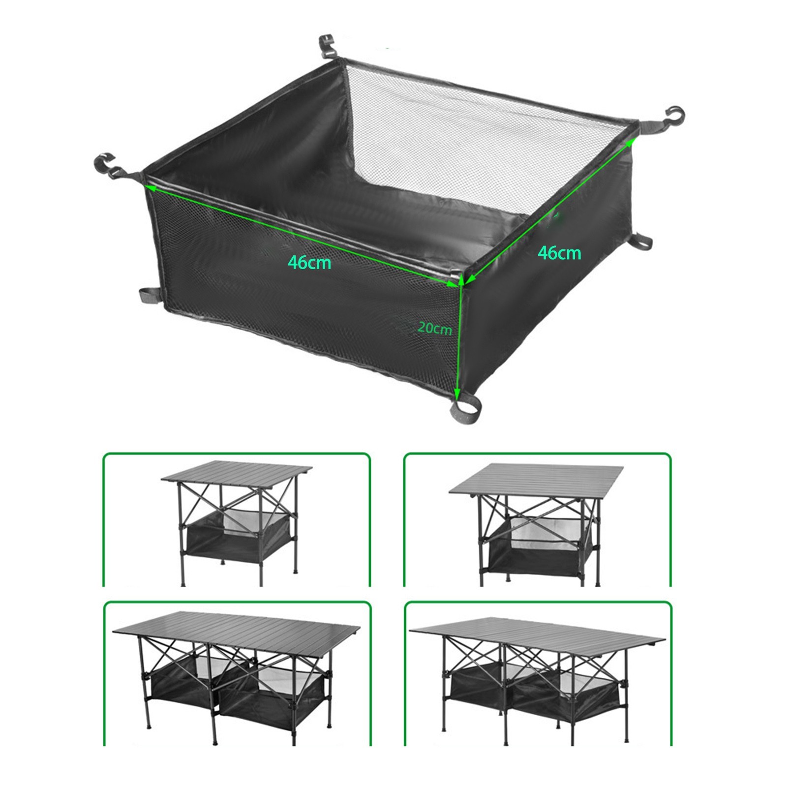 Mesh Bag Polyester Assembly Breeze Under-table Storage Bag Barbecues Camping