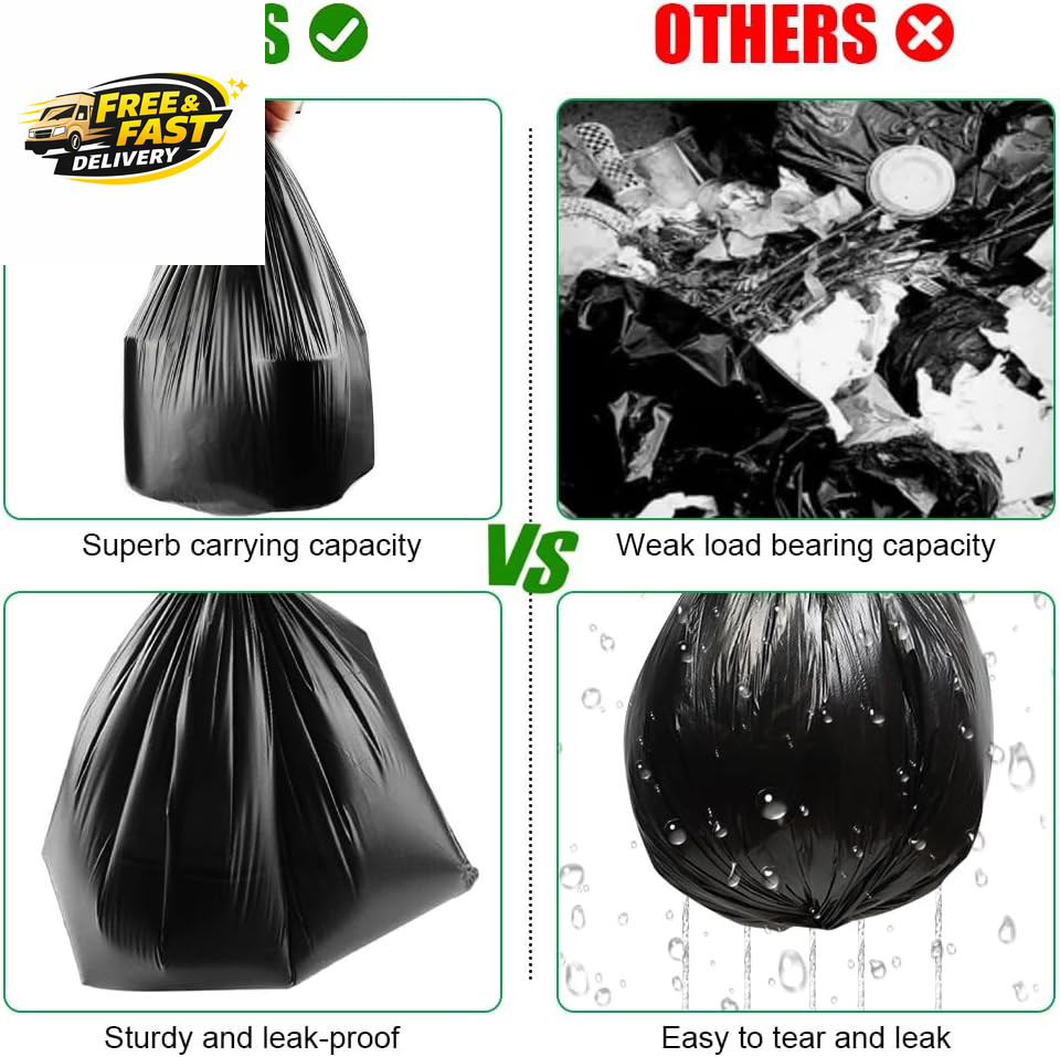 Camping Toilet Bags, 120 PCS (6 Roll) Portable Toilet Bags, Thickened Toilet Was