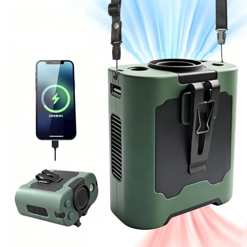 BTQILEYO Portable Waist Fan Clip On, 10000mAh 16000RPM Portable Waist Fan