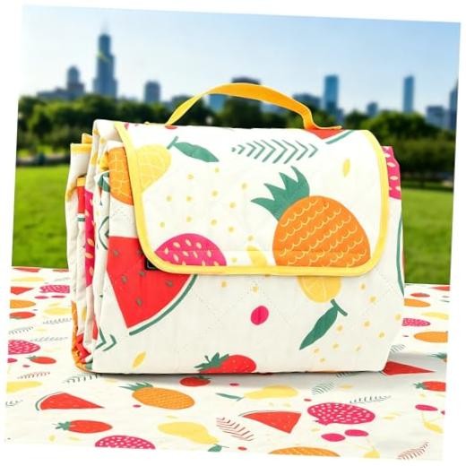 Waterproof Sand Proof Picnic Blanket 79″x59″, 3 Layer Large Foldable Camping
