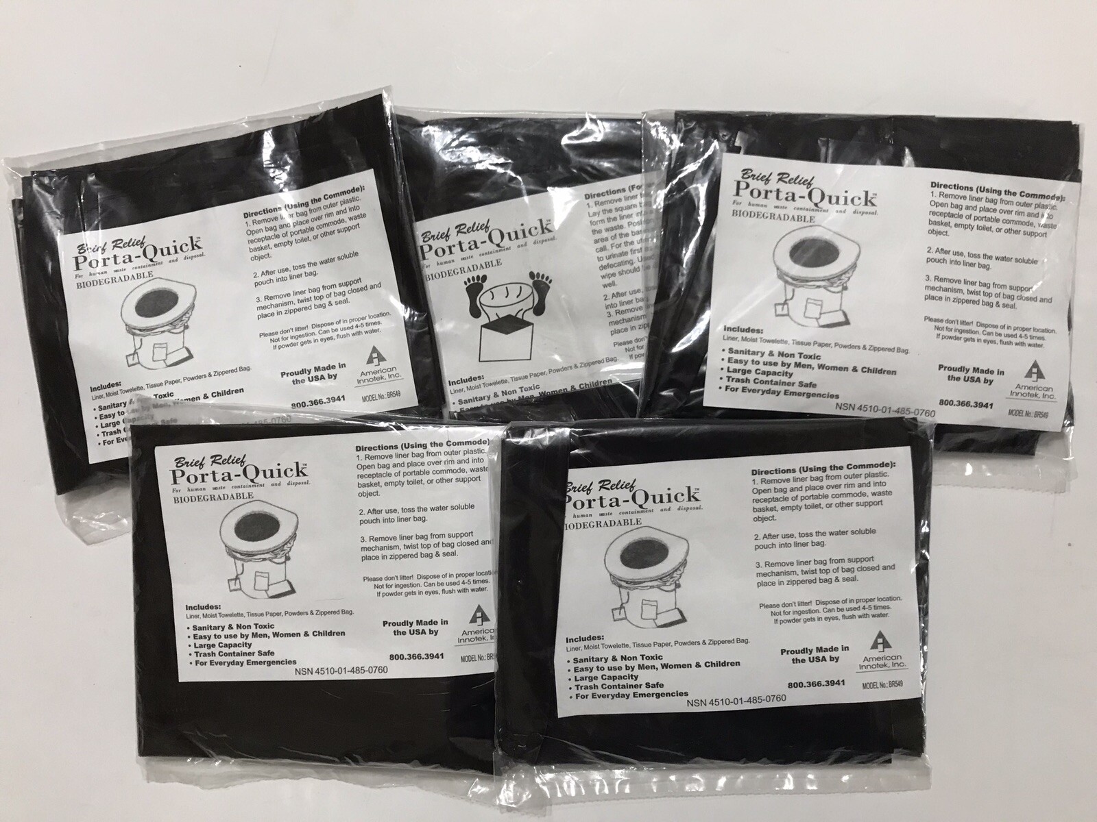 Emergency Toilet Kit, Emergency Waste, Poop Rid Kit, SHTF PREPS