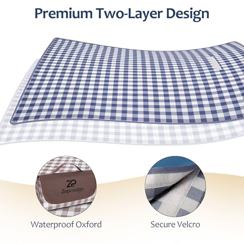 Waterproof Picnic Blankets, 80″ x 80″ Picnic Mat Outdoor Portable Travel