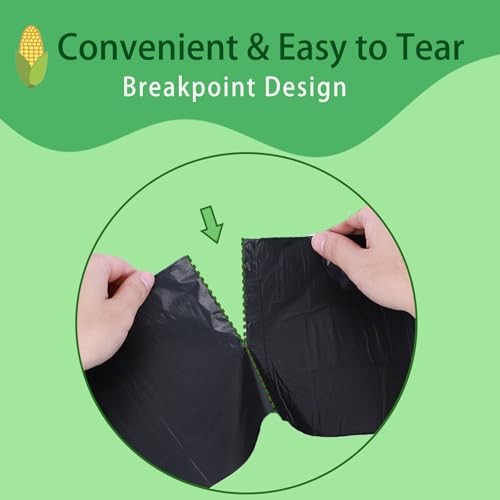 Biodegradable Camping Toilet Waste Bags & Trash Bags, 8 Gallon Compostable