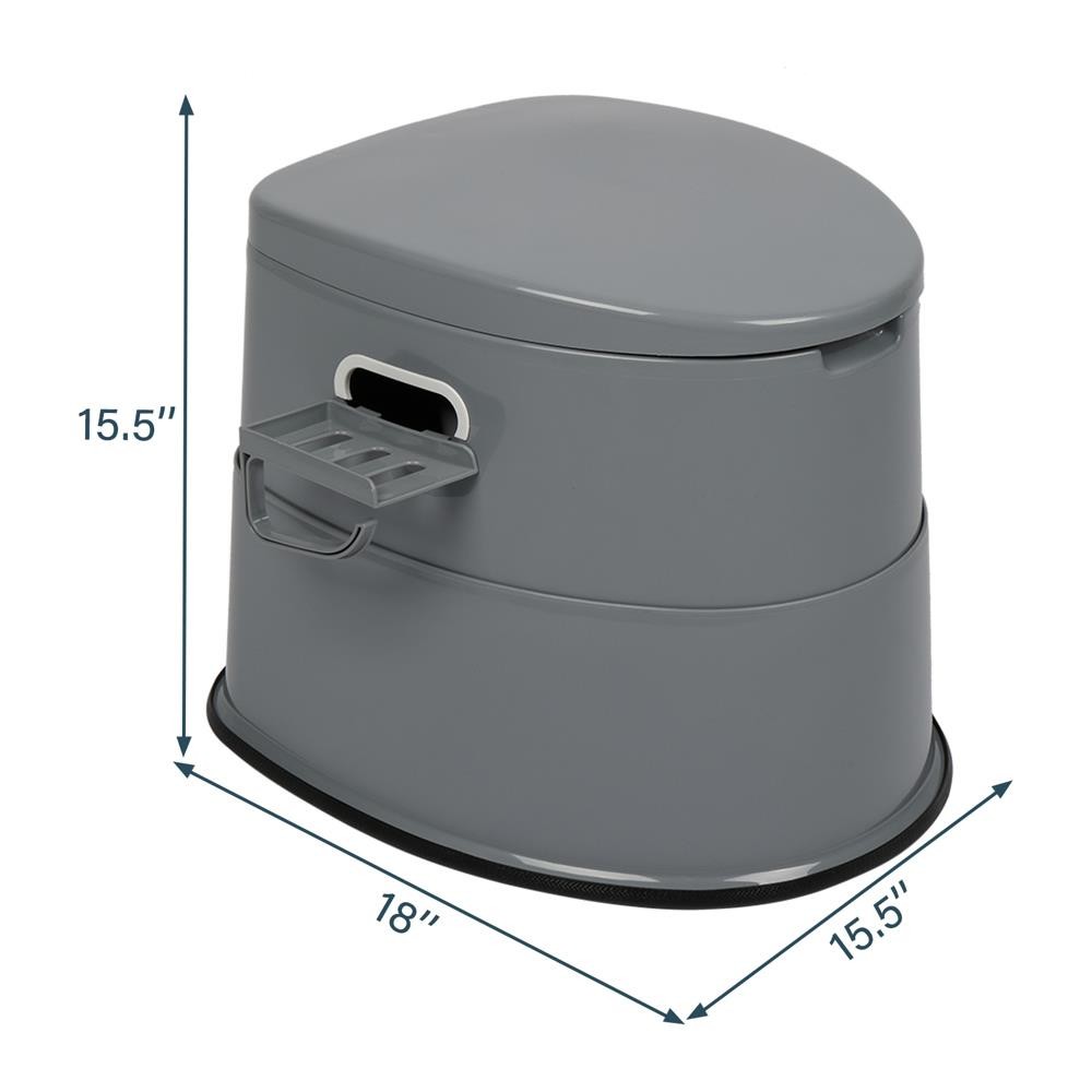 Camping Hygiene Portable Detachable 5L Toilet Indoor Outdoor Beige Commode