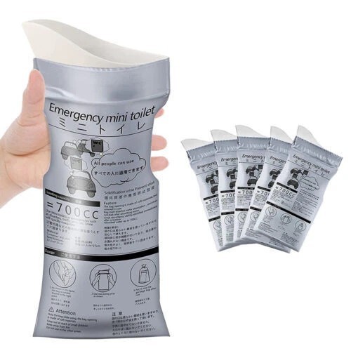 4/12/20 Pack Disposable Urinal Bags Camping Pee Bags Unisex Urine Bag Vomit Bag