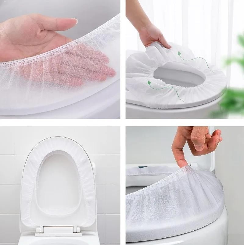 Portable Toilet Seat Covers Sterile Travel Camping Hotel Bathroom Hygiene Mats