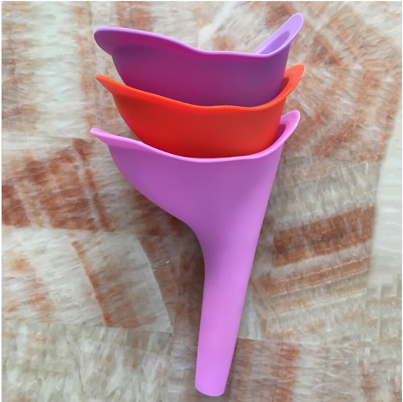 3PCS Female Urinal Reusable Silicone Pee Funnel Allows Women to Pee Standing Up
