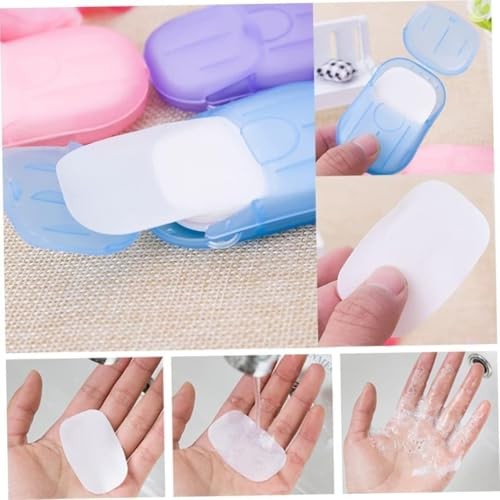 500 Sheets 5 Boxes Colorful Disposable Soap Paper, Mini Portable Travel Soap