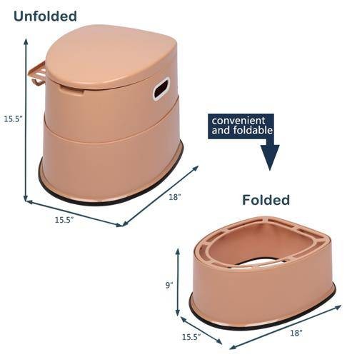 New Camping Hygiene Portable Detachable 5L Toilet Indoor Outdoor Potty Commode