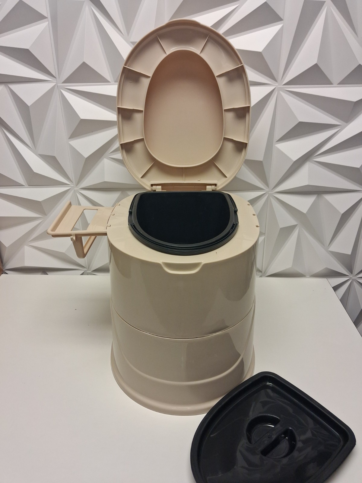 3 Part Portable Easy Assemble Toilet For Camping, Hiking and Travel