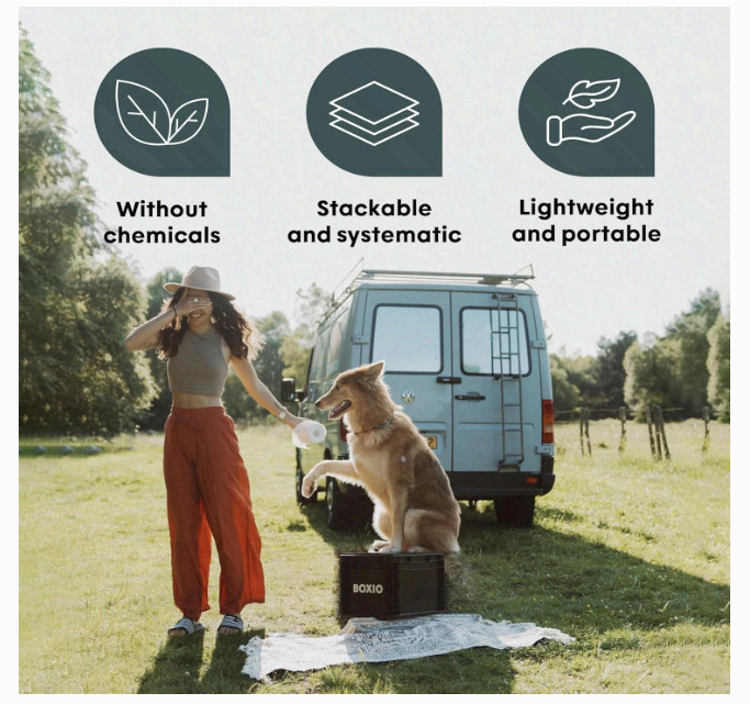 BOXIO Toilet – Portable Toilet Mini Camping Toilet: 14,7″ x 11,8″ x 11,0″ US