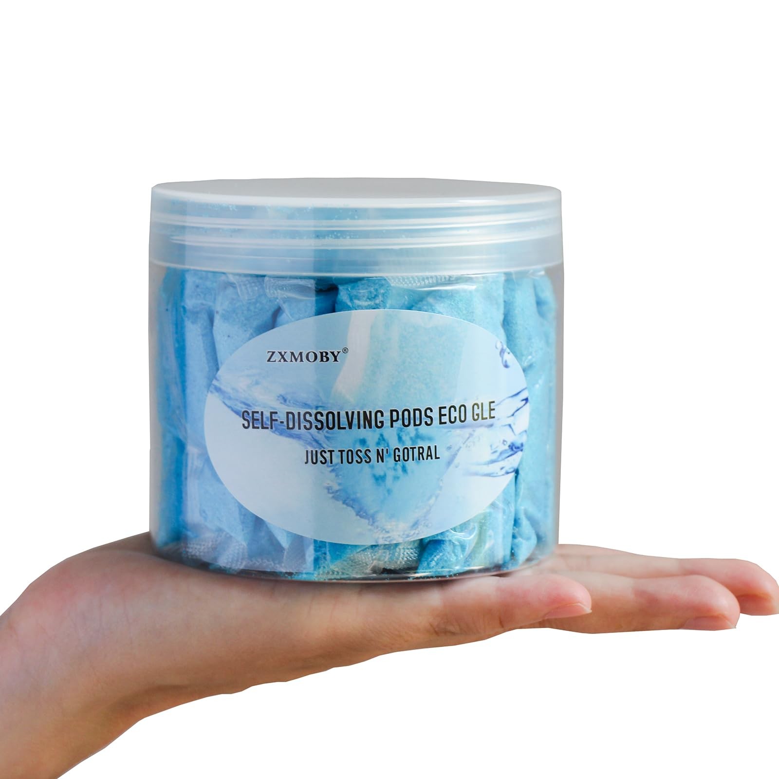 ZXMOBY Self-Dissolving Poo Absorbent for Urine Super 25, blue