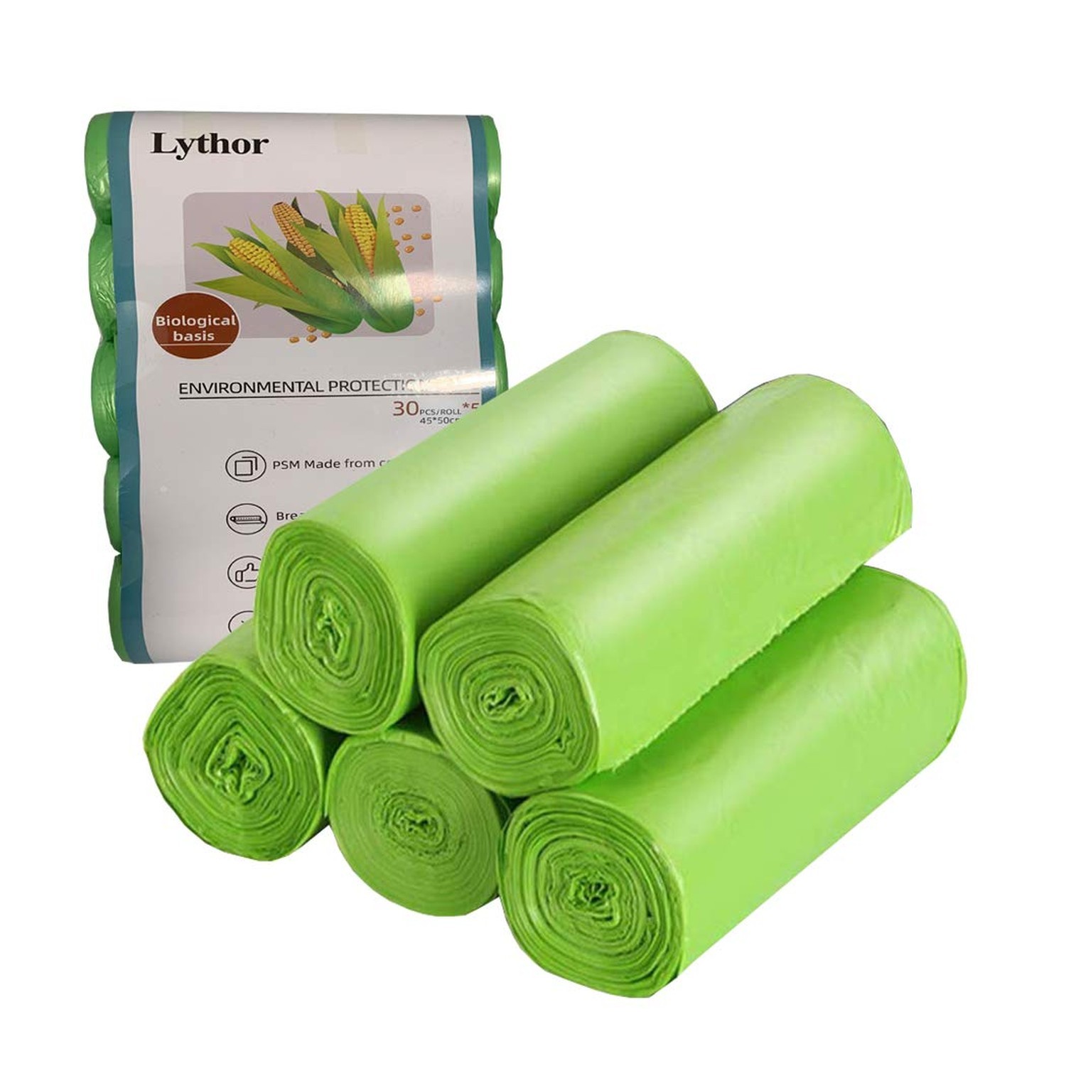 Compostable Trash Bags, 2.6 Gallon Small Disposable Compost Bags 150 Count Ga…