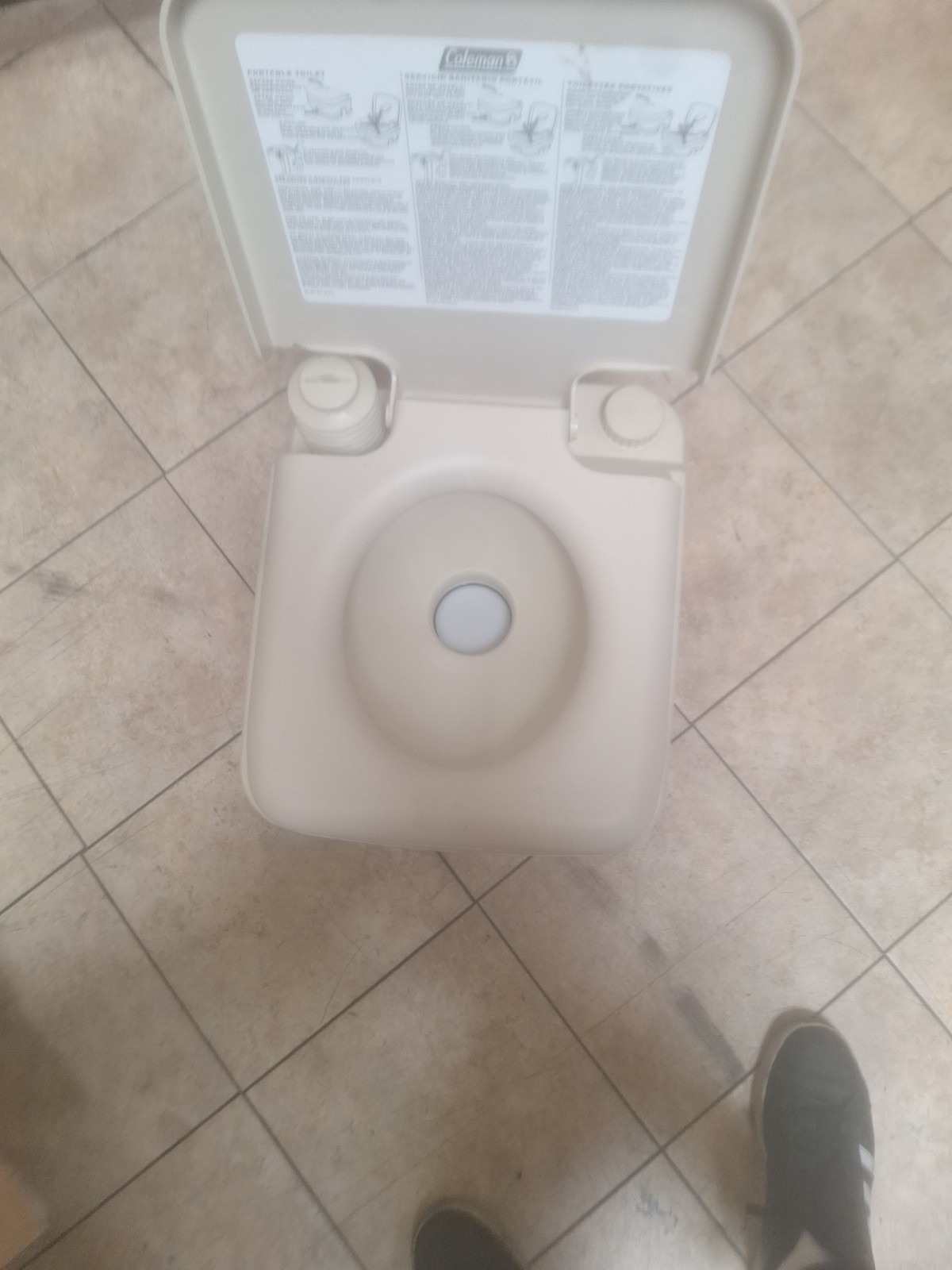 Coleman Portable Flush Toilet 3.2 Gallon Camping Gear 827-802T