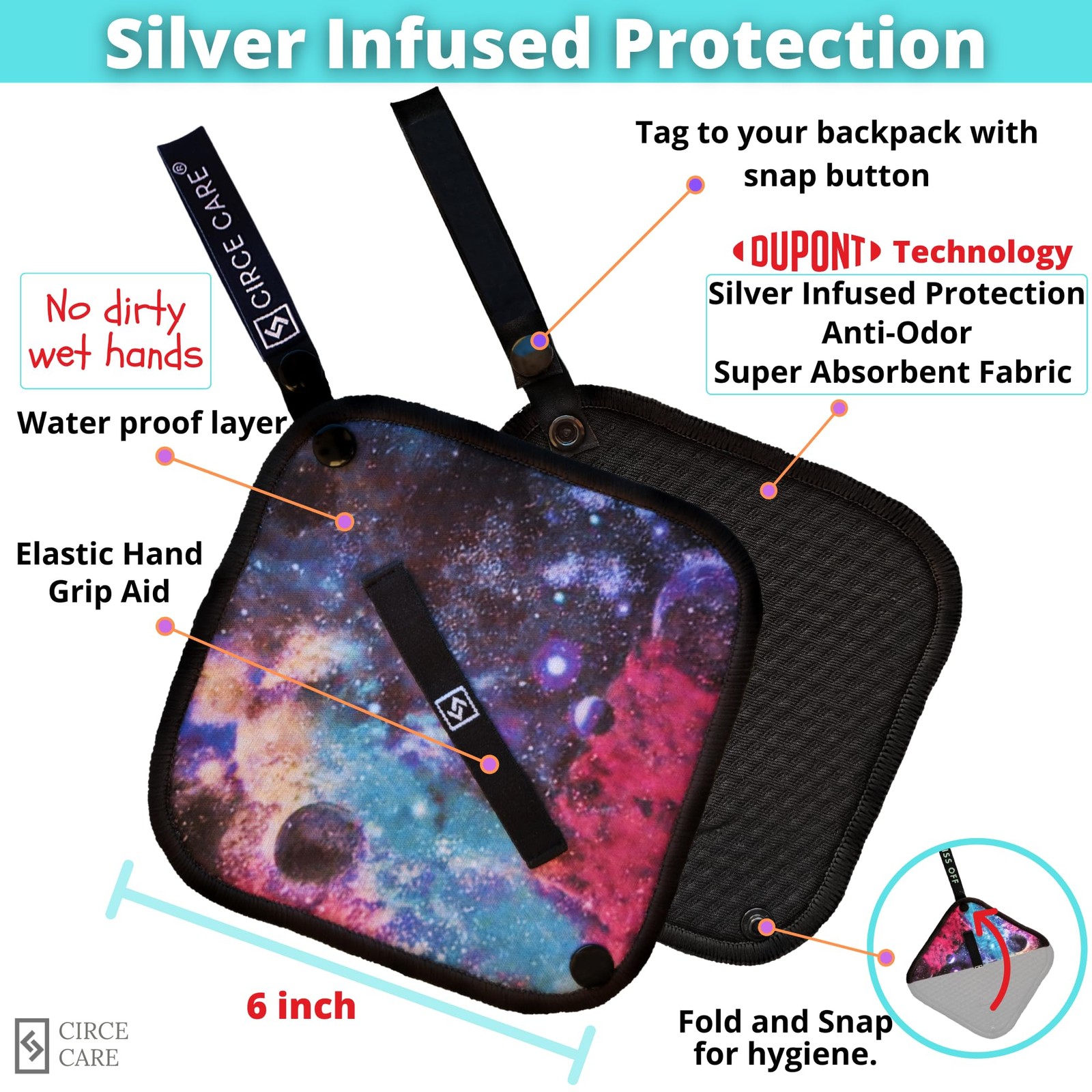 Reusable Silver Infused Pee Cloth for Women – Eco-Friendly Outdoor Solution
