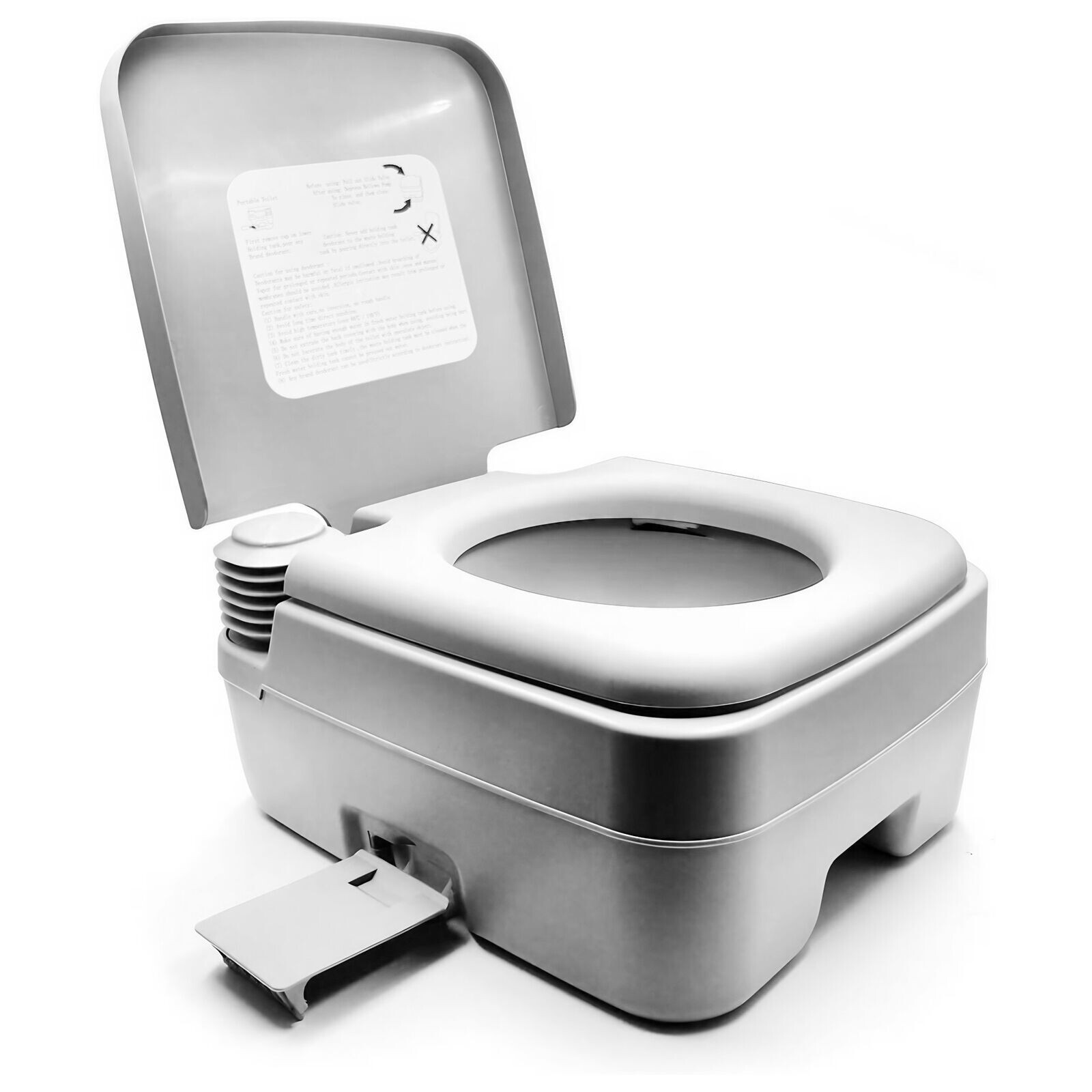 5 Gallon 20L Portable Toilet Flush Travel Camping Commode Potty Outdoor/Indoor