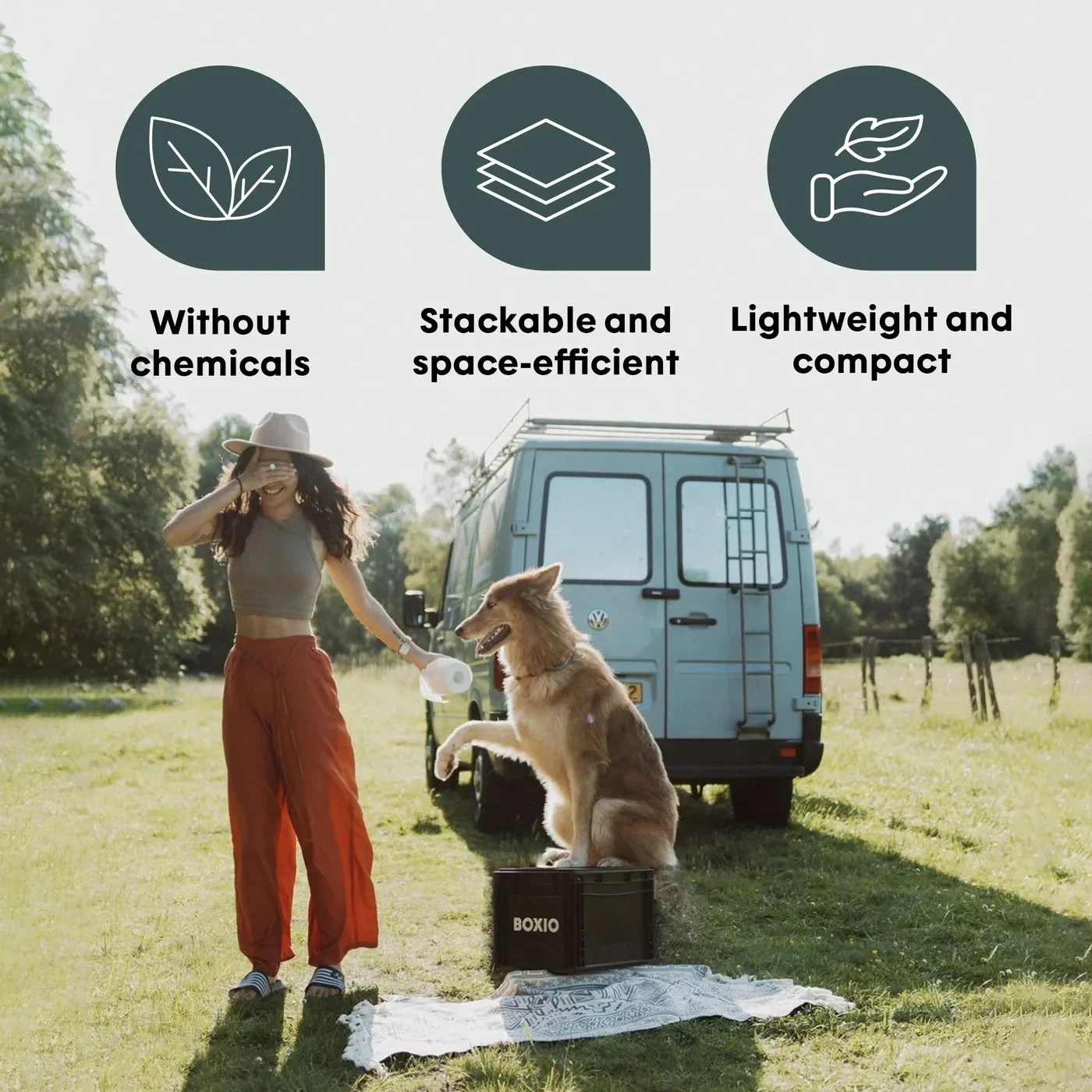 BOXIO Portable Camping Toilet Plus Composting Dry Toilet for RV Off Grid