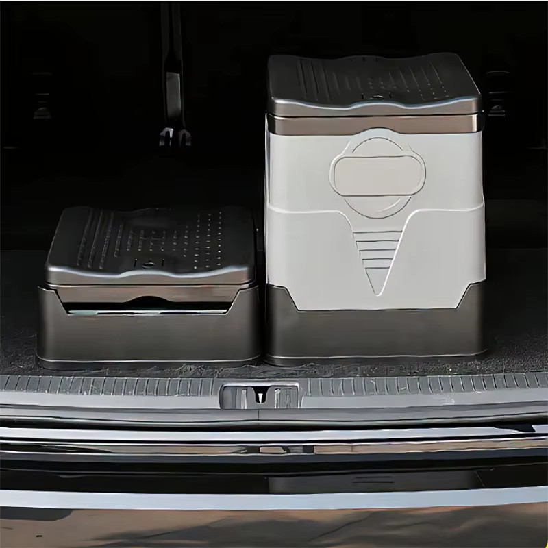 Folding Toilet, Portable, Collapsible, Anti-Odor Storage Box, Car Toilet, Adult