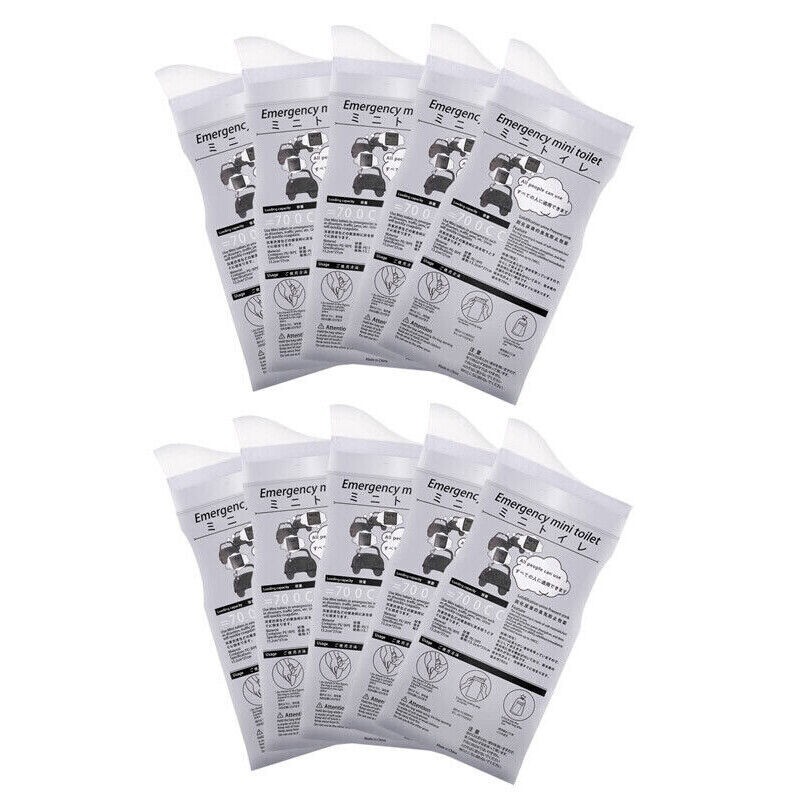 10X 700ml Portable Disposable Urine Pee Bag Travel Emergency Toilet Bags Unisex