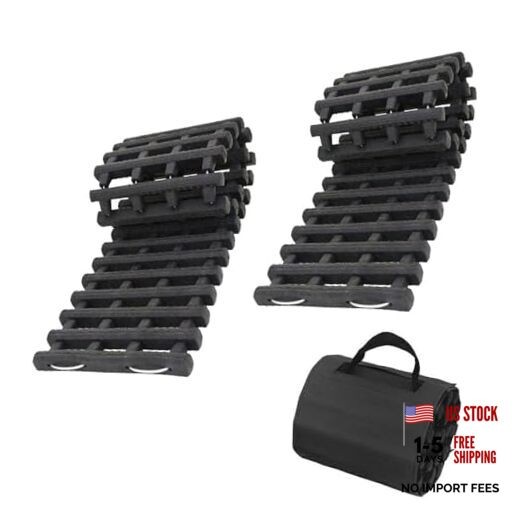 80CM 2PCS Tire Traction Mat, Portable Emergency Devices for Snow, 31.5 in/2pcs
