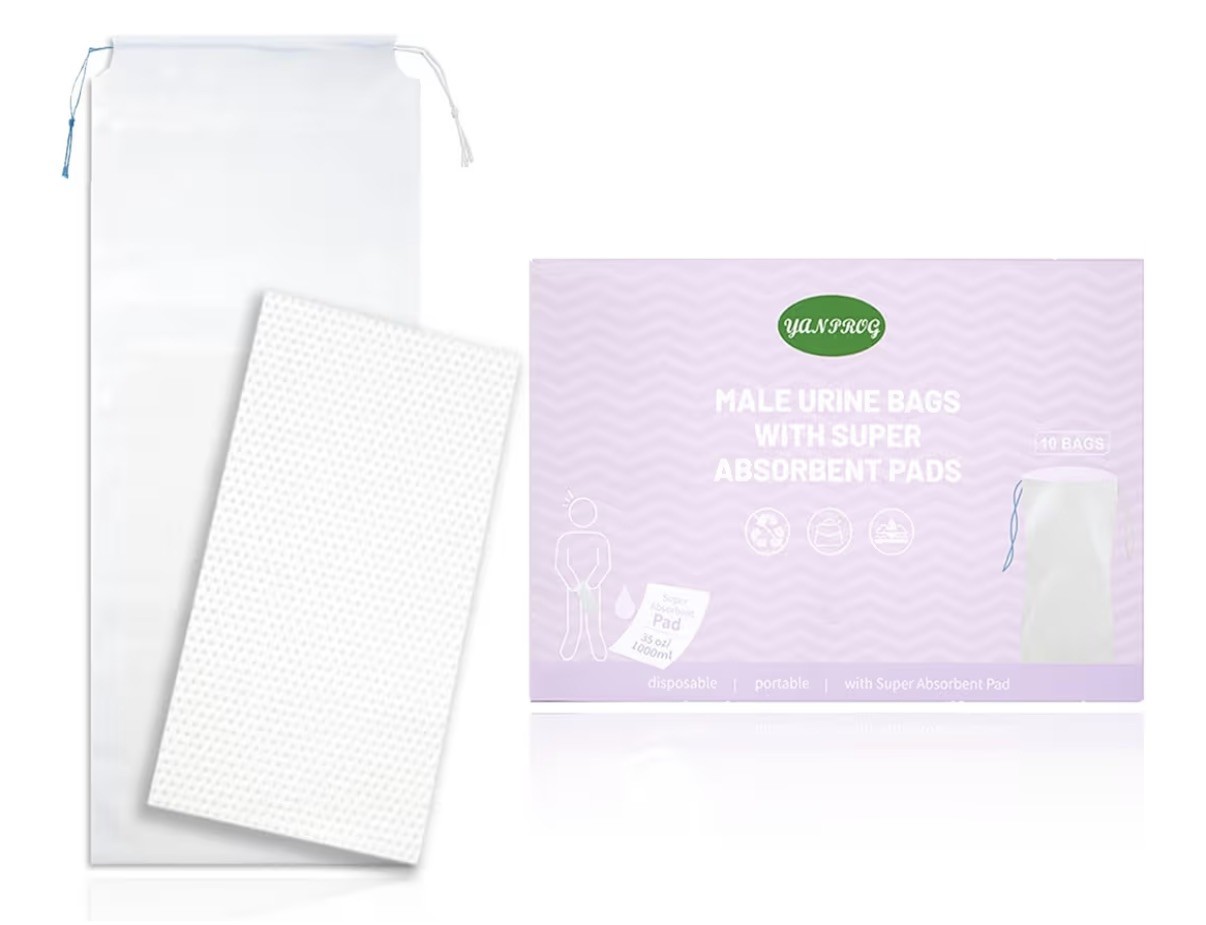 10 Pack Disposable Urine Bags 1000ML Portable Urinal Bag Vomit Bags
