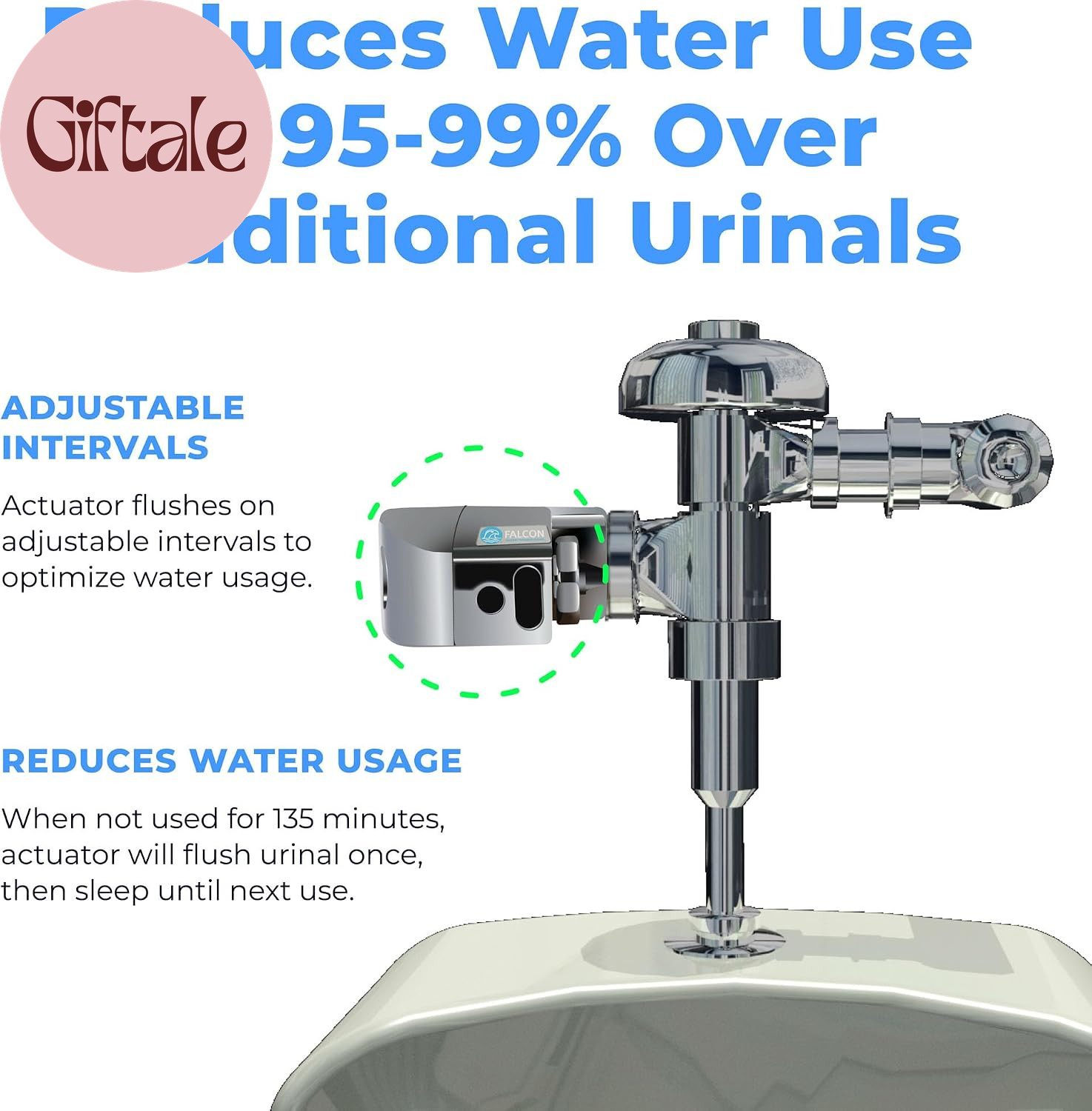 Urinal Conversion System – Upgrade to Water-Efficient Touchless Urinals for Comm