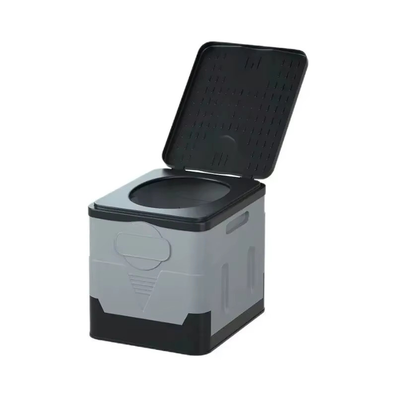 Folding Toilet, Portable, Collapsible, Anti-Odor Storage Box, Car Toilet, Adult