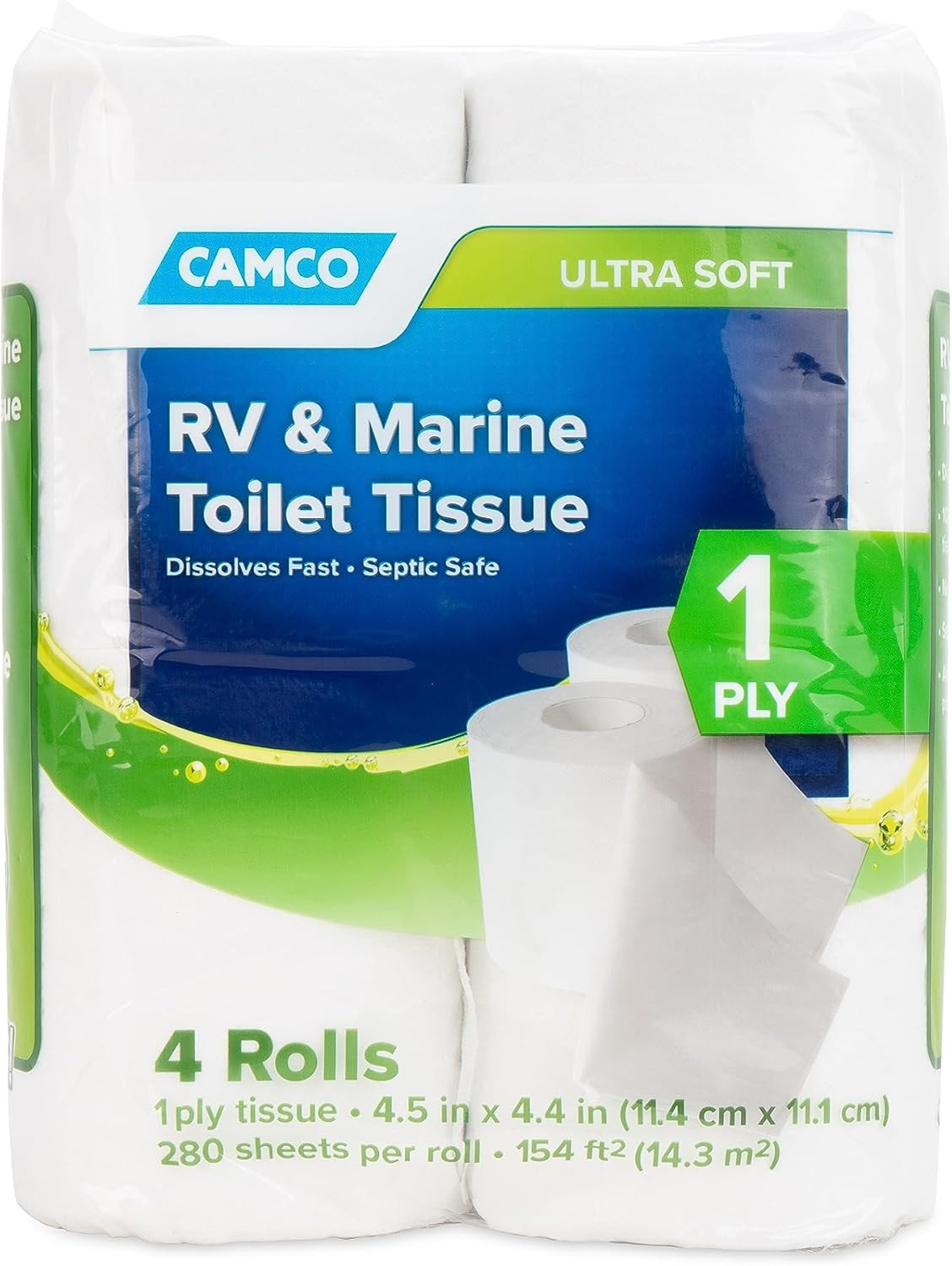 Camper/Rv Toilet Paper – Sewer-Safe, Septic-Safe & Biodegradable – Designed for