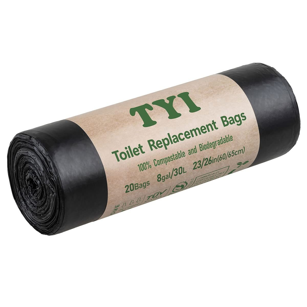 Portable Camping Toilet Bags – Super Thick 8 Gallon Biodegradable Potty Bags