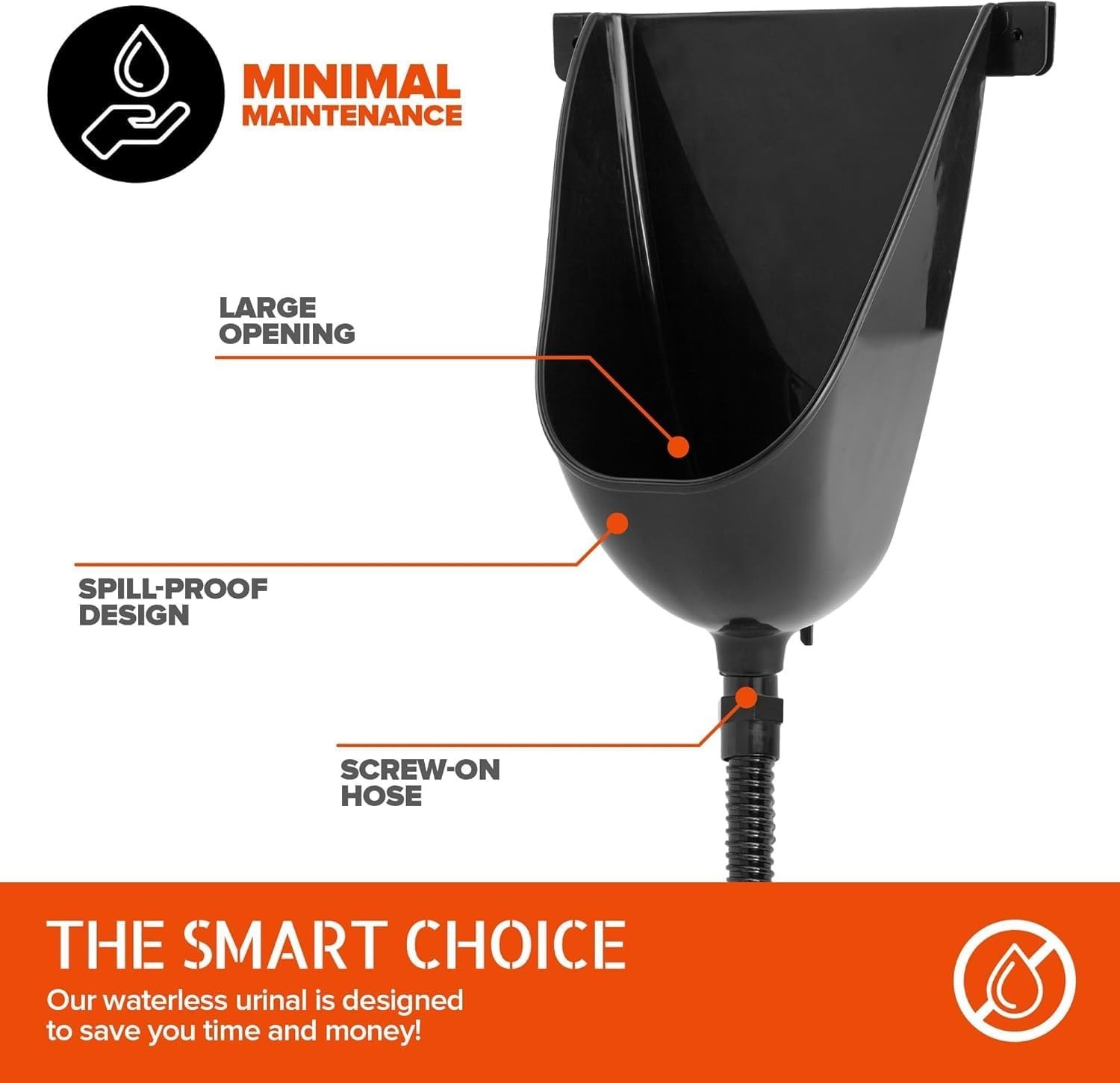 Plastic Waterless Urinals for Men Outdoor Portable Toilet Bathroom Male Urinal