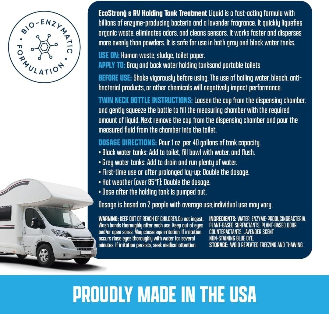 Liquid RV Toilet Treatment | Portable Toilet Odor Eliminator