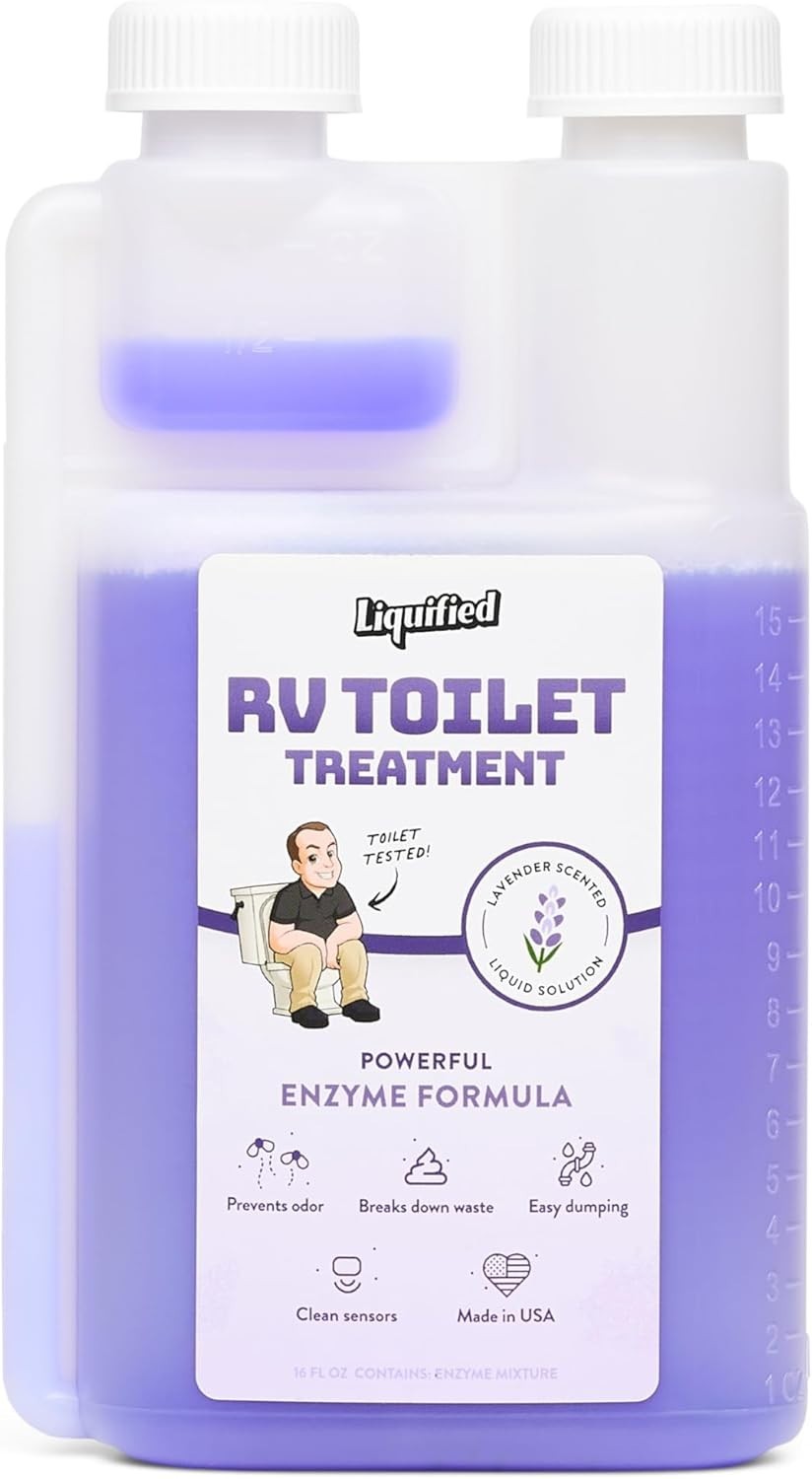 Eco-Friendly Lavender Black Tank Digester – 16oz Odor Eliminator Made in USA