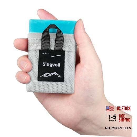 Pocket Picnic Blanket for 1-2 Persons(2.54oz) 43.3×55.12″ Blue (Grey Pack)