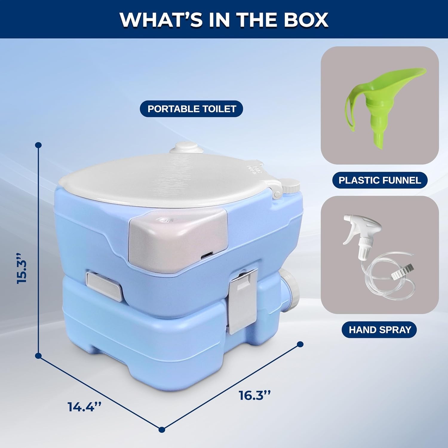 Portable Camping Toilet with Phone Holder