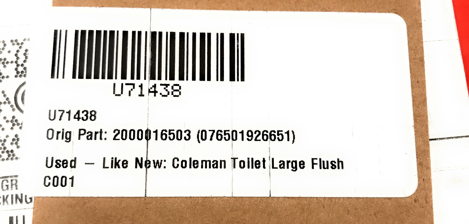 Coleman 5.3gal Outdoor Portable Flush Toilet, Gray, Large, 2000016503