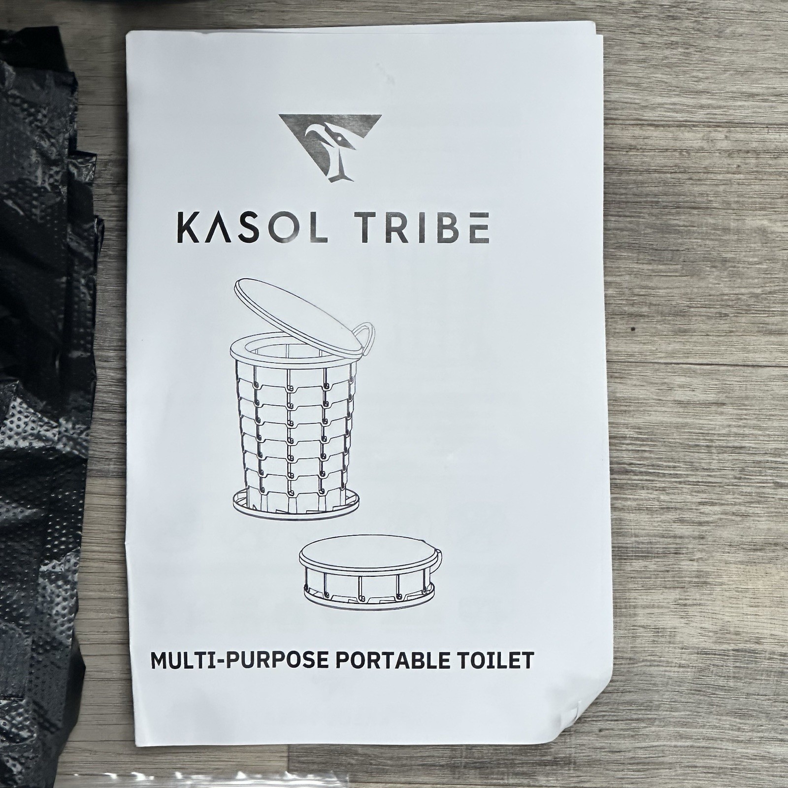 16 inch Collapsible & Portable Travel Toilet for Camping, Car, Hiking, Truck