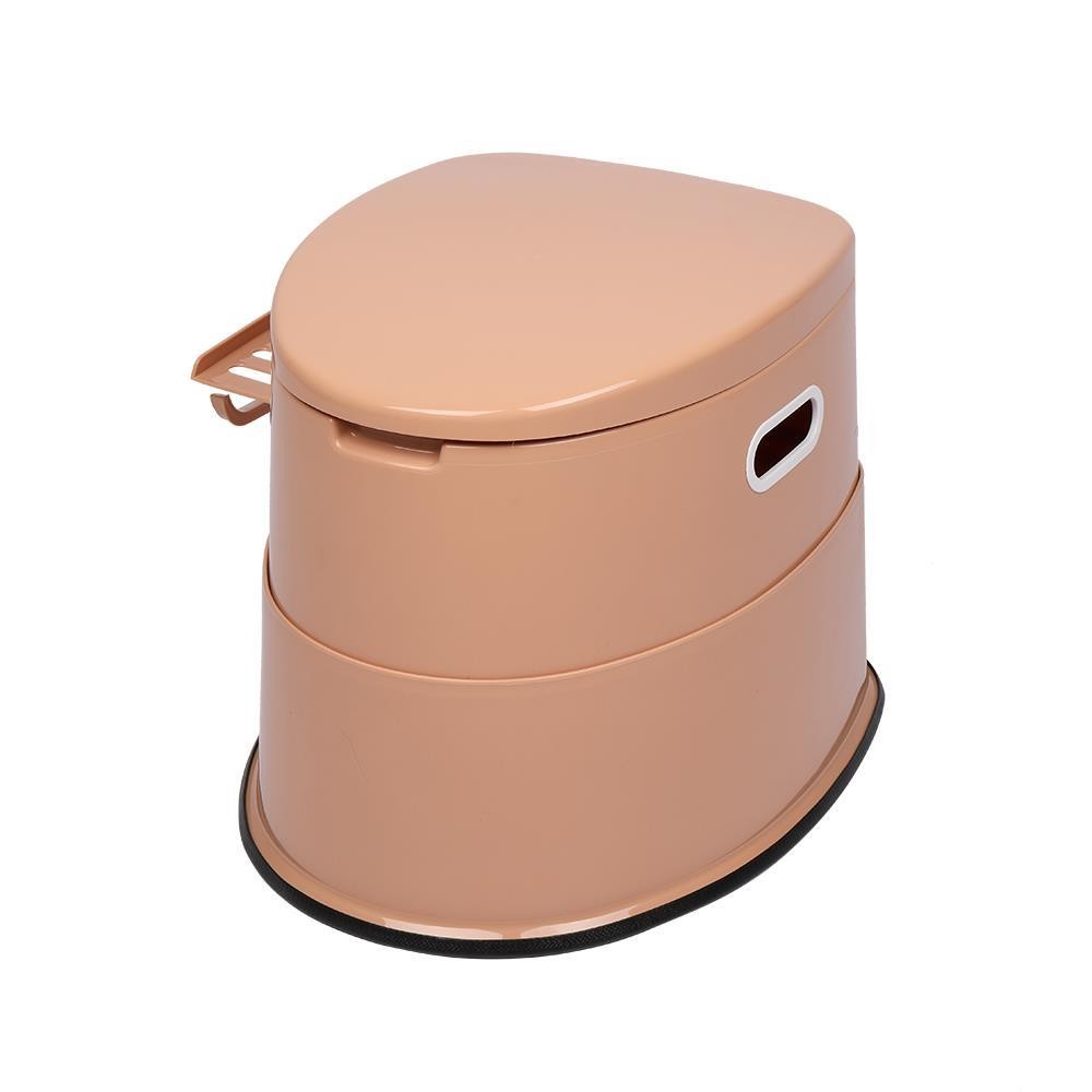 Portable Toilet Seat PP For Camping Travel Hiking Outdoor Indoor Hiking Brown