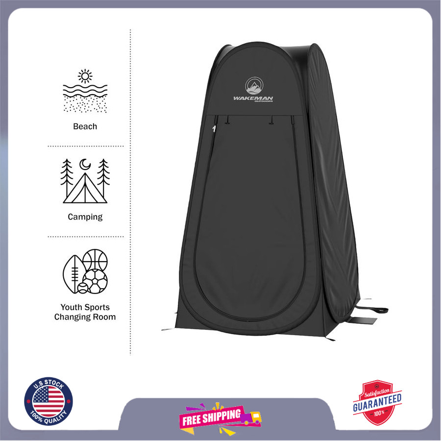 Privacy Shower Tent, Dressing Room, or Portable Toilet Stall with Carry Bag