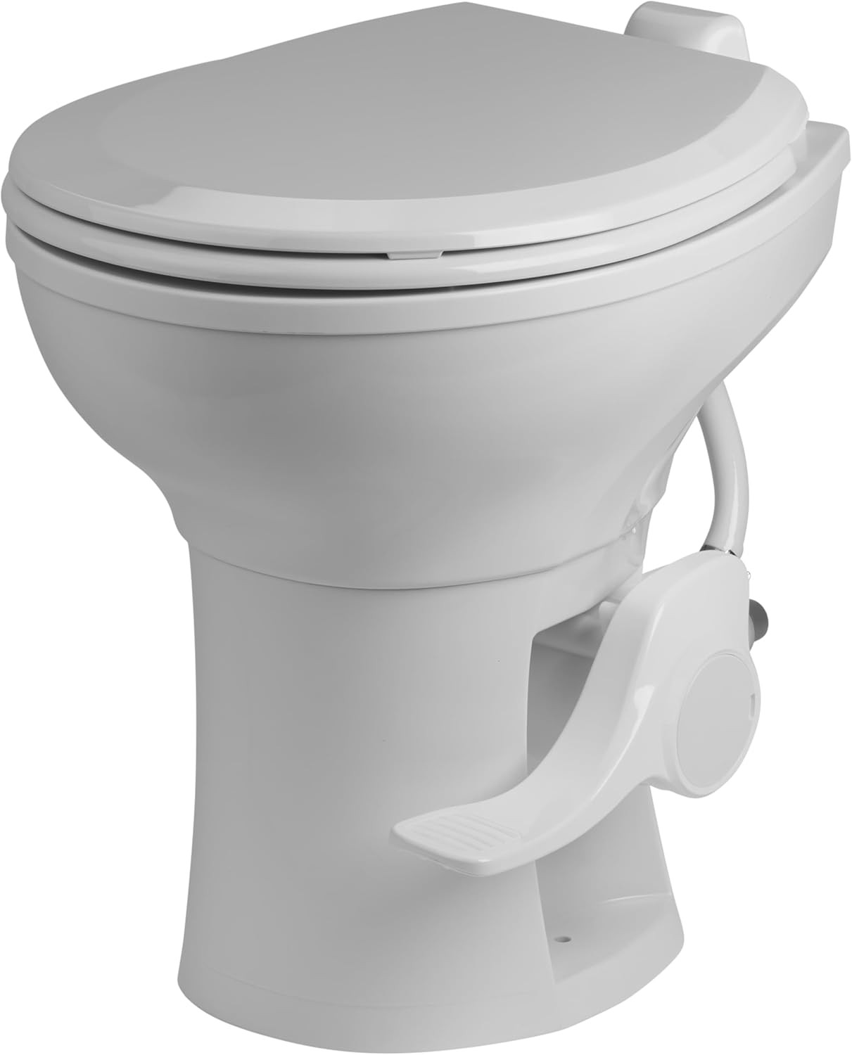 Voyager Universal Residential Height RV Toilet with Plastic Bowl FREEZABLE Water
