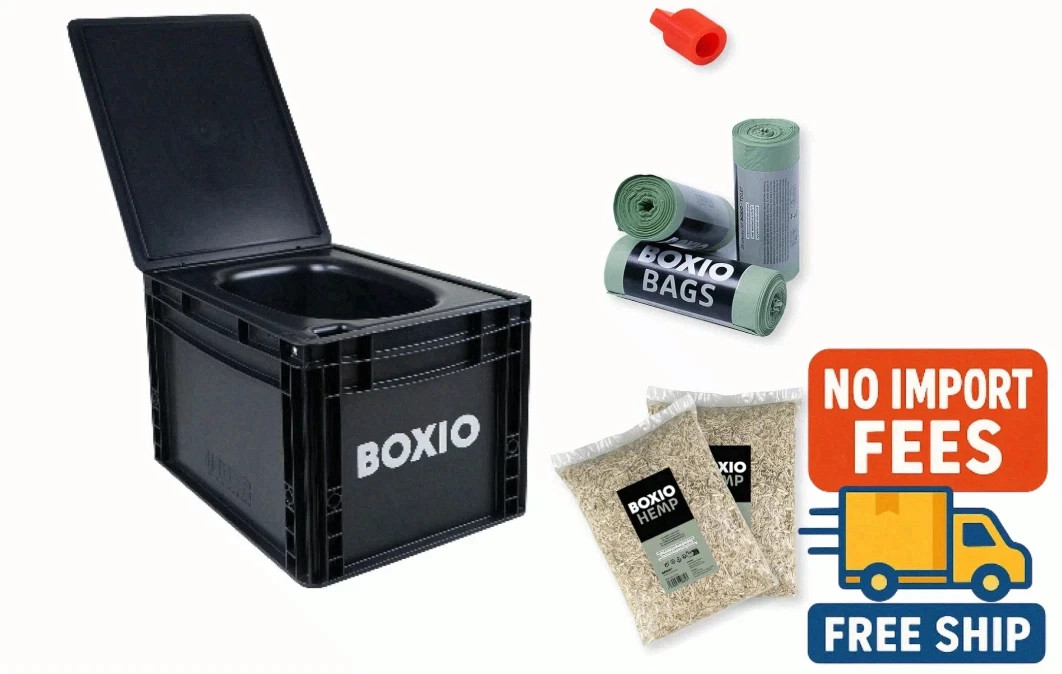 BOXIO TOILET Plus Portable Composting Car Camping Toilet Made in Germany