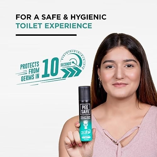 Pee Safe Toilet Seat Sanitizer Spray 75ml Each Pack of 3 Mint Lavender Citrus