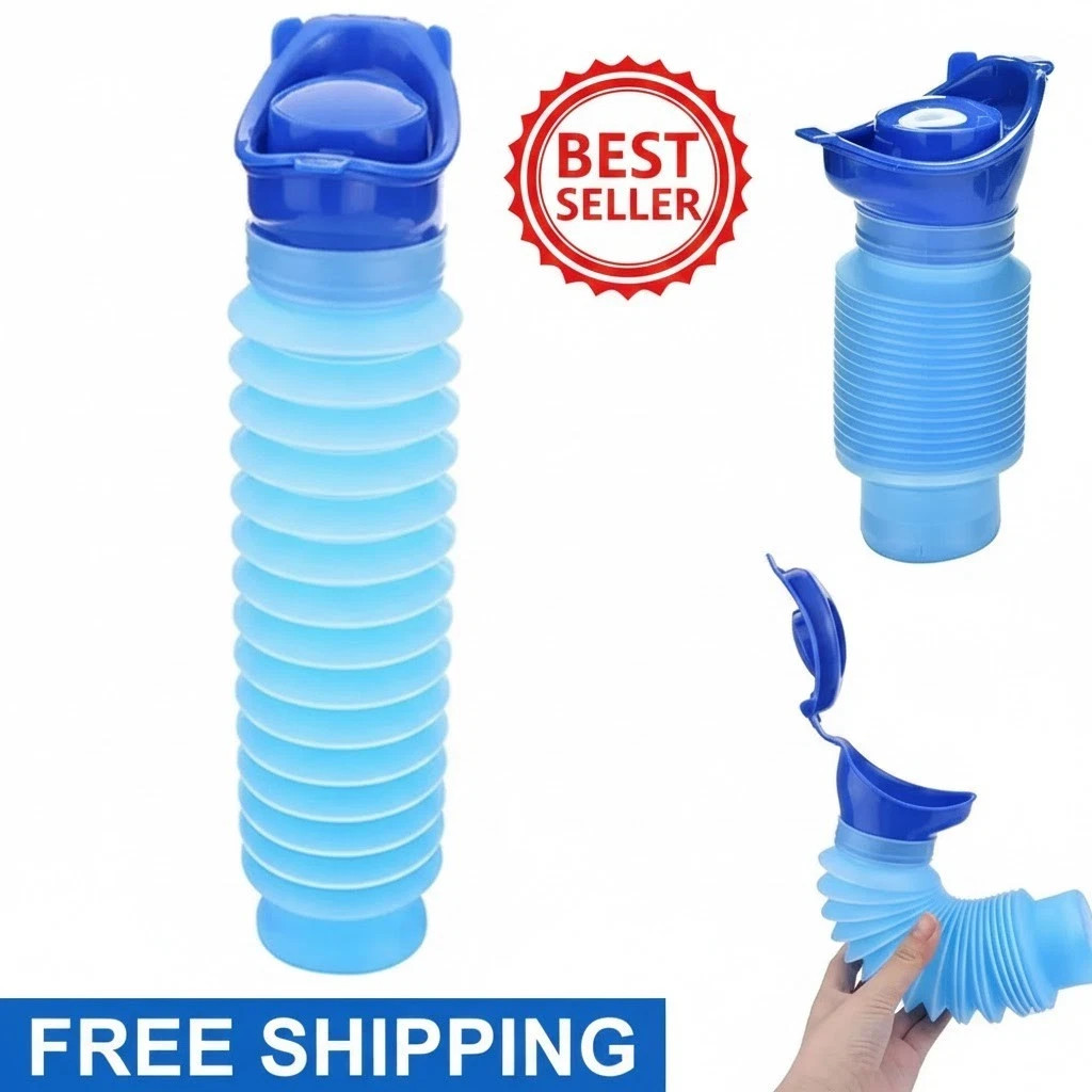 Unisex Portable Urinal – Foldable Emergency Travel Toilet for Car & Camping