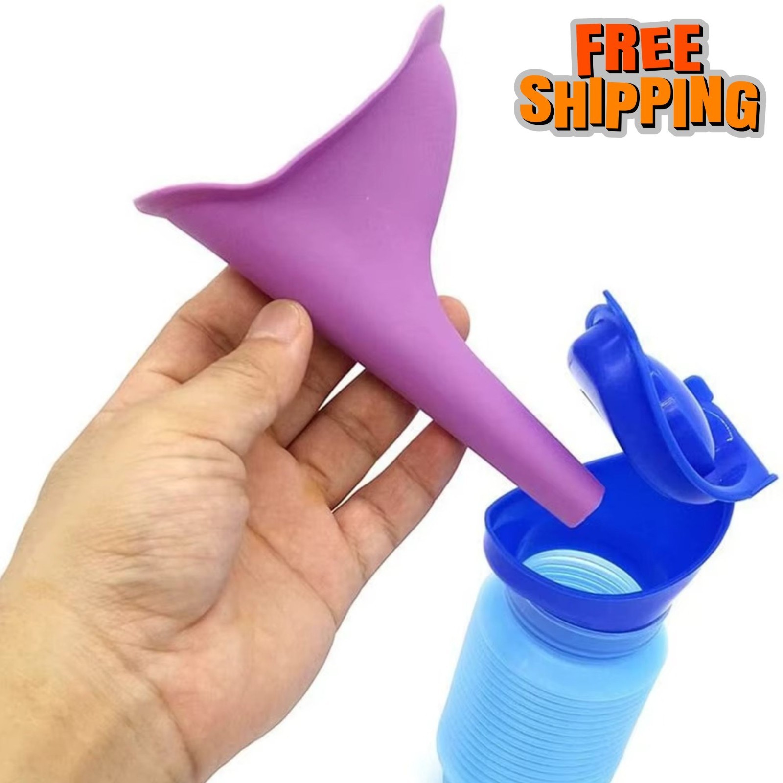 Male Female Portable Urinal Travel Camping Car Toilet Pee Bottle Emergency Kit