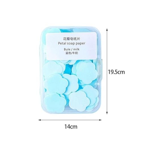 4 Boxes Paper Soap, 4 Random Different Scented Mini Portable Disposable Petal